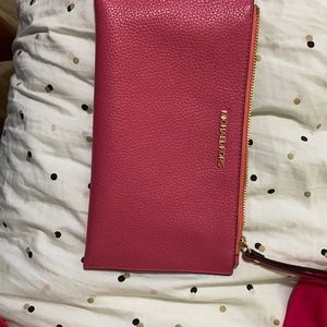 MK pink wristlet